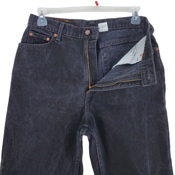 Vtg Levis 512 Black Denim Jeans Womens 16 R 32x32.5 Hi Rise Slim Fit Tapered USA - Picture 5 of 12